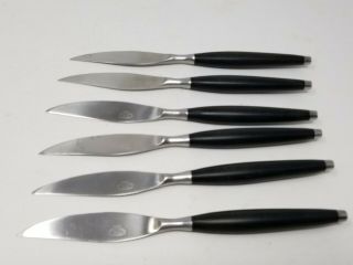 Set Of 6 Vintage Top Flite Japan Stanley Roberts Sr Steak Knives Stainless Knife