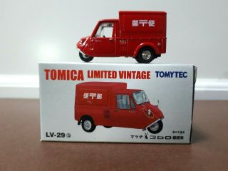 Tomytec Tomica Limited Vintage Lv - 29b Mazda K360 Postal Car