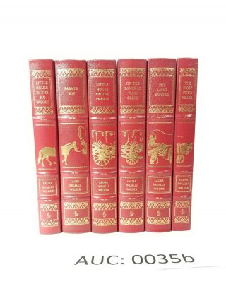 Easton Press Little House On The Prairie By Laura Ingalls Wilder Set Of 6 :35b