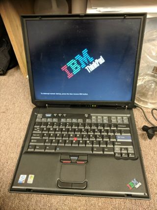 IBM Thinkpad R40 with all OEM accessories,  travel case,  software etc. 3