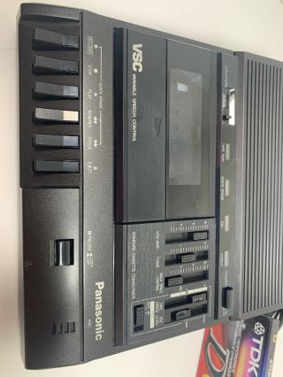Panasonic RR - 830 Standard Cassette Tape Transcriber Dictation,  Black - VTG 2