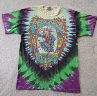 Vintage Grateful Dead 1993 Tie Dye T - Shirt Liquid Blue Large