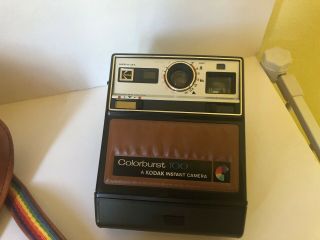 Vintage Kodak Colorburst 100 Instant Camera And Carrying Case,  film 3