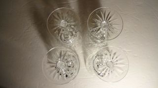 VINTAGE Waterford Crystal LISMORE (1957 -) Set of 4 Claret Wine Glasses 5 7/8 
