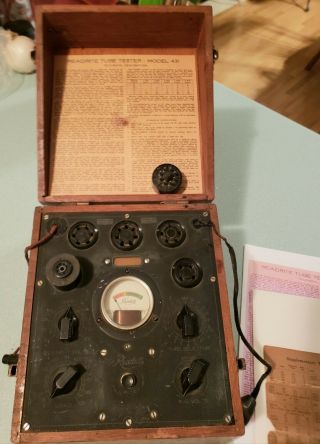 Vintage Readrite Meter Vacuum Tube Tester 431 Radio Audio Amplifier Ham Repair