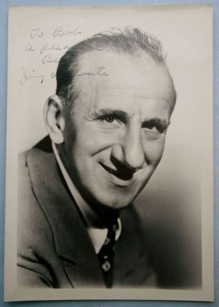 Vintage Jimmy Durante Hand Signed Autographed Photo