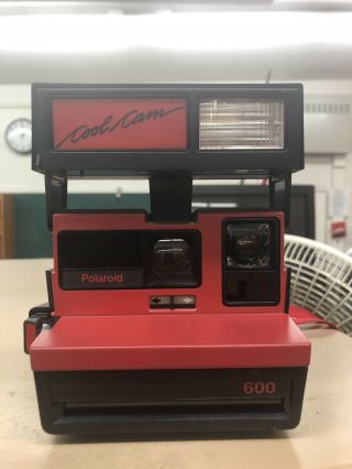 Impossible Polaroid 600 Instant Film Camera Red Cool Cam W / Strap ✅