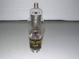 Western Electric 310 B Pre - Amp/amplifier Tube Tests Very Good On Tv - 7