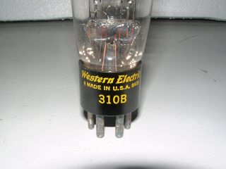 WESTERN ELECTRIC 310 B PRE - AMP/AMPLIFIER TUBE TESTS VERY GOOD ON TV - 7 2