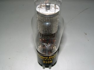 WESTERN ELECTRIC 310 B PRE - AMP/AMPLIFIER TUBE TESTS VERY GOOD ON TV - 7 8