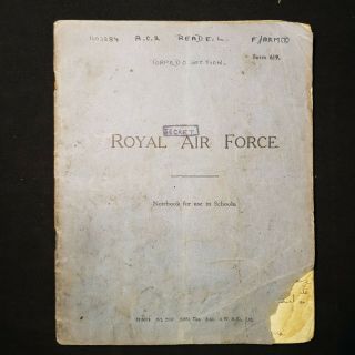 WW2 HAND WRITTEN NOTEBOOK On TORPEDOS R.  A.  F Manuscript ILLUSTRATED WAR 3