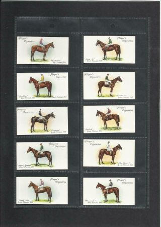 £80 86 Year Old Vintage Full Set 50 Horse Racing Cig Cards Derby Grand National