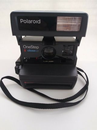 Polaroid Instant Film Camera One Step Close - Up 600 Black &