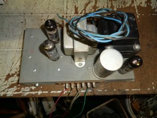 Hammond Organ Ao - 44 - 1 Reverb Tube Amp Chassis With 2 - Ecl86 &1 - Ez81tubes