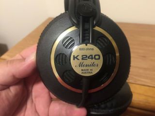 Vintage Akg K240 Monitor Headphones / Made In Austria 1