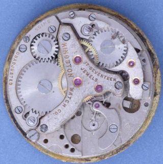As 1475 60s Vintage 11.  5l 17j Partial Alarm Movement W/dial Parts/repairs