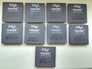 Intel 486 Dx4 100mhz,  A80486dx4100,  Vintage Cpu,  Gold