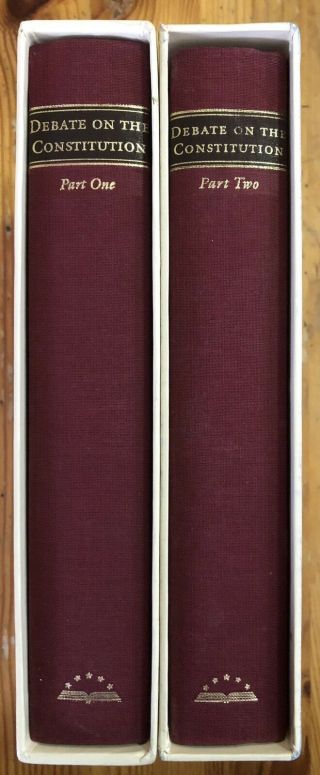 Debate On The Constitution Library Of America Two Volume Set Includes Slipcases