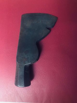 Vintage Carpenters Hatchet Head Axe Hammer Nail Puller Octagonal Head