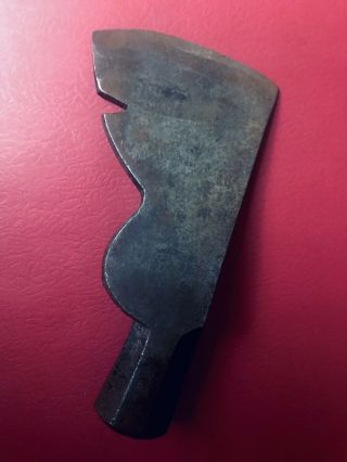 Vintage Carpenters Hatchet Head Axe Hammer Nail Puller Octagonal Head 2