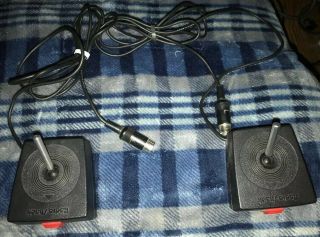 Set Of Two 2 Joystick Game Controllers Radio Shack Tandy Trs - 80
