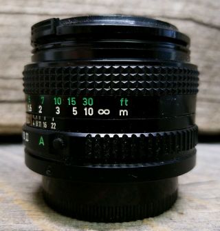 Vintage Canon FD 50mm 1:1.  8 F/1.  8 SLR 35mm Camera Lens in 6