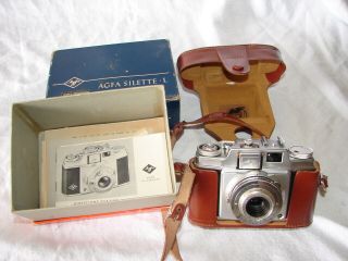 Vintage 35mm Camera Agfa Silette L Made In Germany Case Instructions
