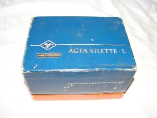 VINTAGE 35MM CAMERA AGFA SILETTE L MADE IN GERMANY CASE INSTRUCTIONS 6