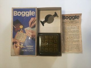Boggle Parker Brothers Toltoys 3 Minute Word Search Game Complete Vintage 1970s