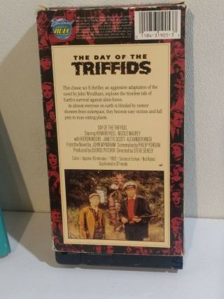 The Day Of The Triffids VHS 1988 & Hardback Book with Sleeve John Wyndham 4