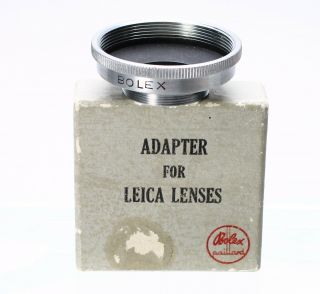 Bolex Adapter For Leica Lenses M39 Ltm Screwmount To C Mount 1