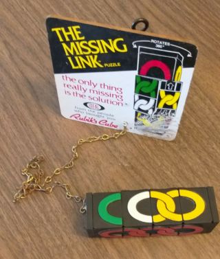 Vintage 1981 “the Missing Link” Puzzle From Ideal Co. ,  Rubik’s Cube Maker