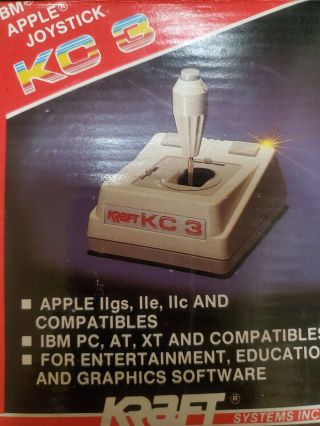 Kraft KC3 Computer Joystick for Apple & IBM Compatible Computers 2