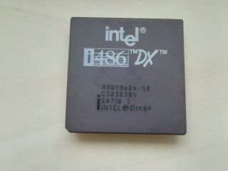 Intel 486dx - 50,  Sx710,  Intel 80486,  Vintage Cpu,  Gold
