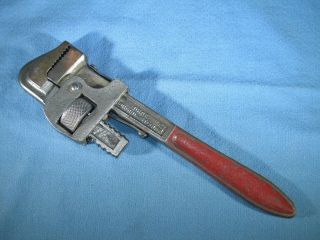 Vintage Drop Forged - Steel 10 " Metal Handle Adjustable Pipe Wrench Germany