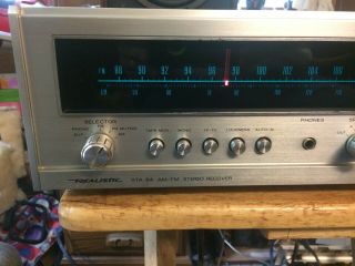 REALISTIC STA - 84 STEREO RECEIVER - VGC - 25 W/C - FULLY - 30 DAY 2