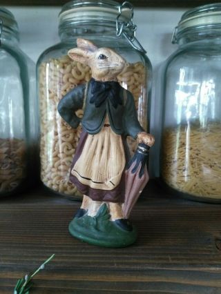 Vtg 1993 Walnut Ridge Collectibles Bunny Rabbit Kathi Lorance Bejma Figure Folk