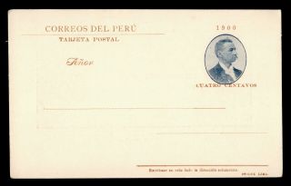 Dr Who Peru Vintage Postal Card Stationery Islas De Lobos C108993