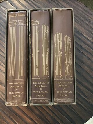The Decline And Fall Of The Roman Empire - 3 Volume Set Heritage Press 1946