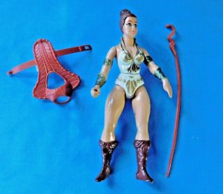 Vintage He - Man Action Figure " Teela " Masters Of The Universe Snake Staff,