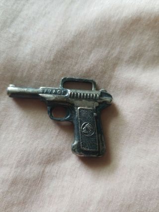 Savage Arms Co.  Vintage Pistol Gun Watch Fob Hunting Sporting