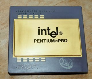 Intel Pentium Pro Kb80521ex200 200mhz Sl22v Gold Cpu