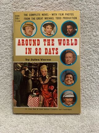 Around The World In 80 Days Jules Verne 1956 Avon T148 Movie Tie - In Film Photos.