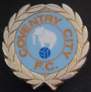 Coventry City Fc Vintage Insert Badge Maker Coffer London Brooch Pin 31mm X 32mm