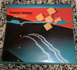 Vintage Mead Trapper Keeper Notebook Designer Series 1988 Lightning W/folder
