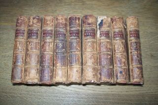 1760 The Of Shakespear In 9 Volumes With Glossary,  Leather,  Complete