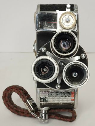 Vintage Bolex Paillard D - 8l 8mm Film Movie Camera With Booklets & Case