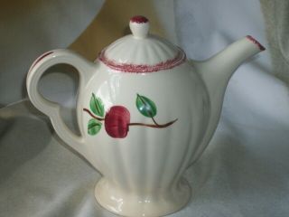 Vintage Blue Ridge China Crab Apple Coffee / Tea Pot Unmarked