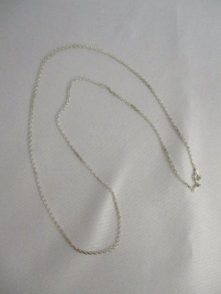 Vintage Made In Italy 925 Sterling Silver Chain Necklace 23 "