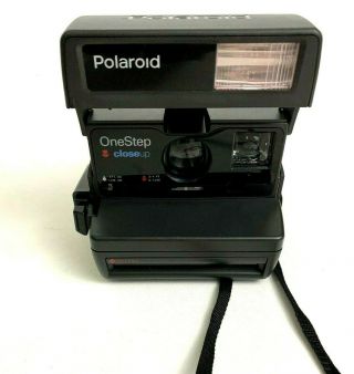 Polaroid One Step Close Up 600 Instant Film Camera With Strap